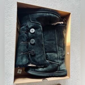 UGGS Black W. Bailey Button Boots